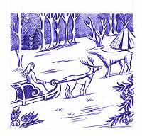 The Little Reindeer illustration